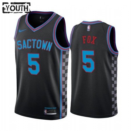 Maillot Basket Sacramento Kings De Aaron Fox 5 2020-21 City Edition Swingman - Enfant
